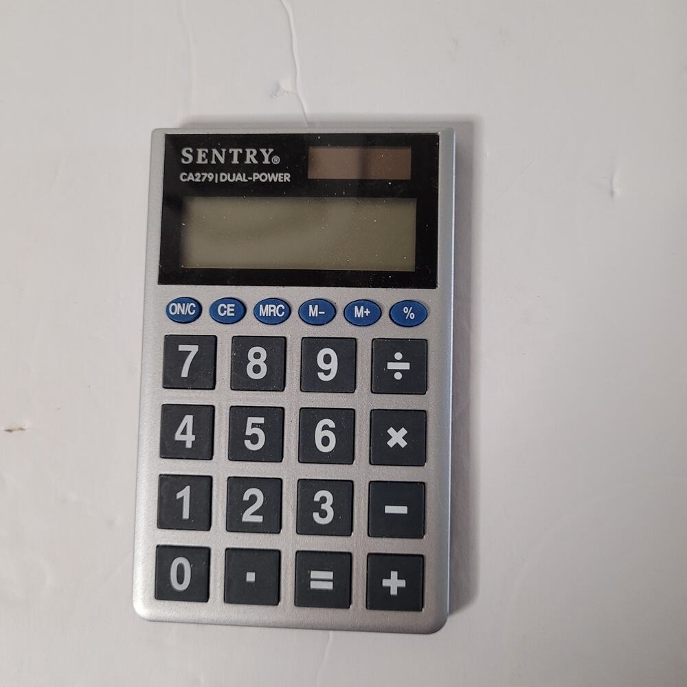 Sentry CA279 Jumbo-Key Pocket Calculator - Easy to Use!